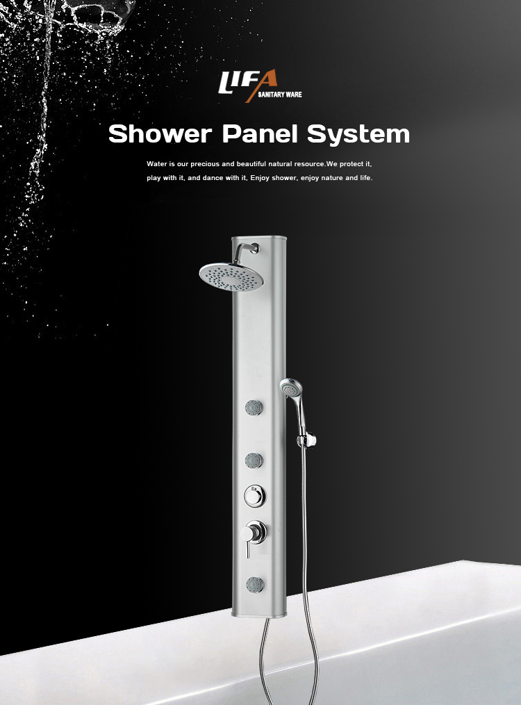 The New Listing Waterproof Modern Multi-Function Pvc Wall Shower Panel With Jets CF-7006 manufacture