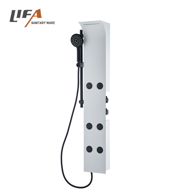 Modern design wall-mounted aluminum alloy shower panel bathroom shower set CF-9230