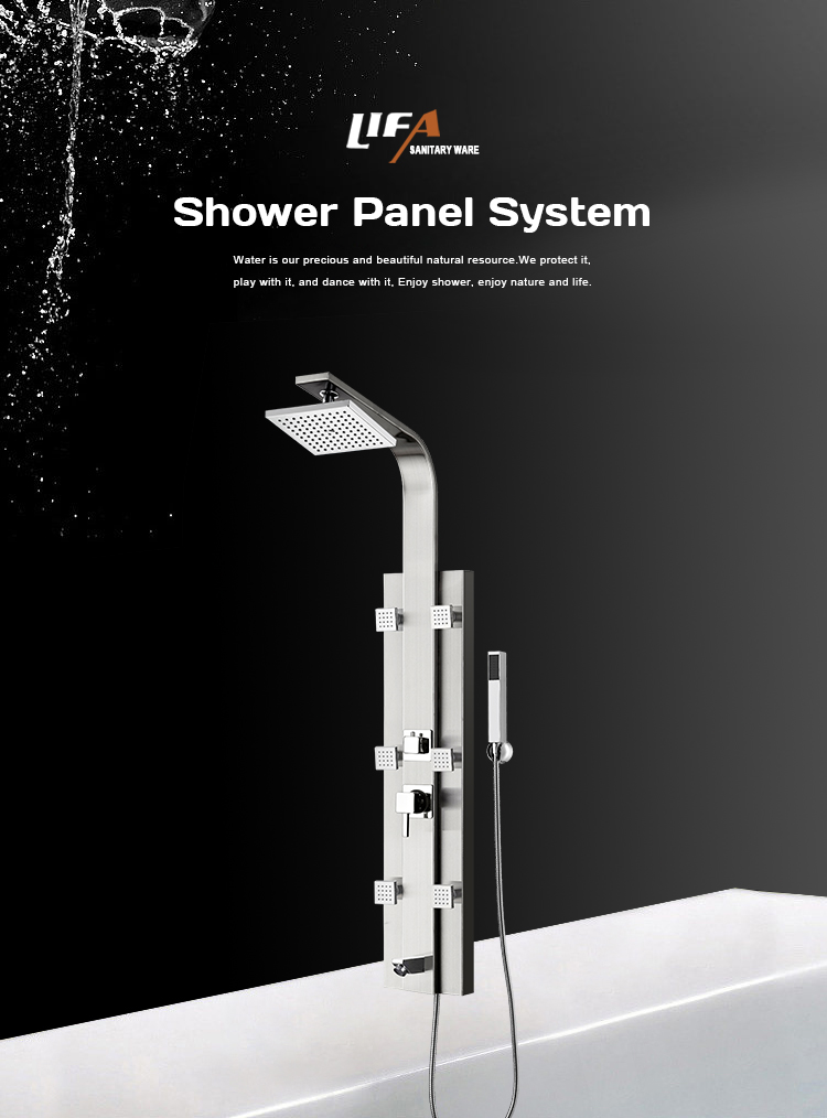Quality decorative shower system water proof shower panel CF-8304 factory