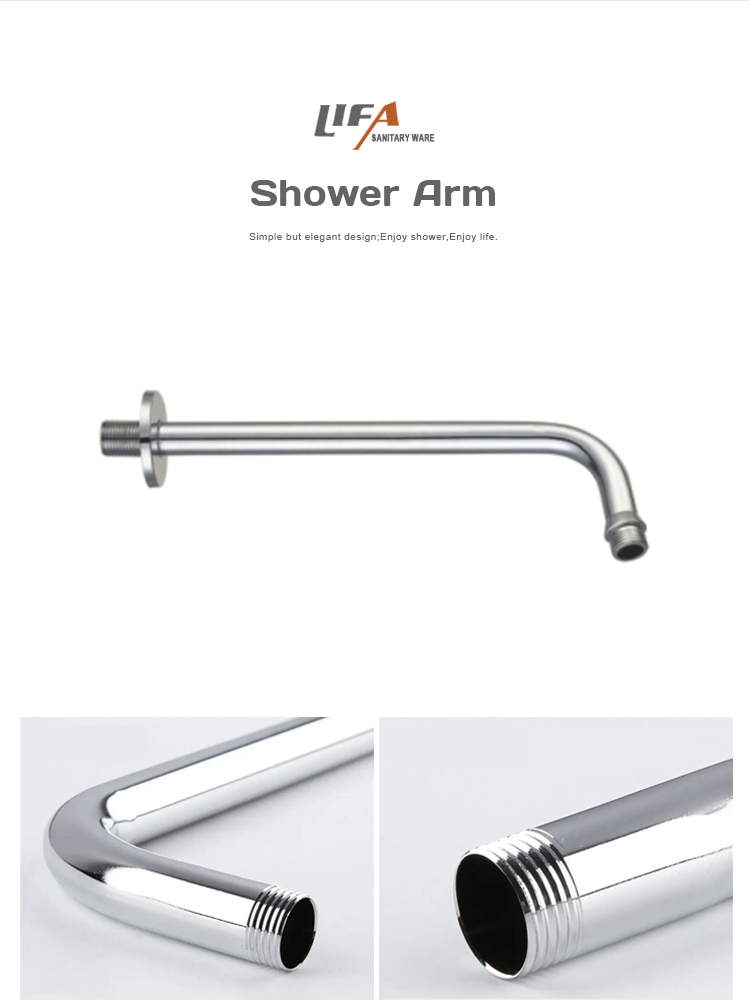 Hot Sales Bathroom Shower Accessories Shower Head Extension With Shower Arm F12 manufacture