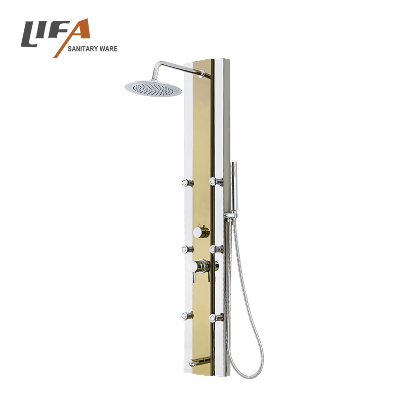 Best quality colorful mirror stainless steel shower panel CF-8313
