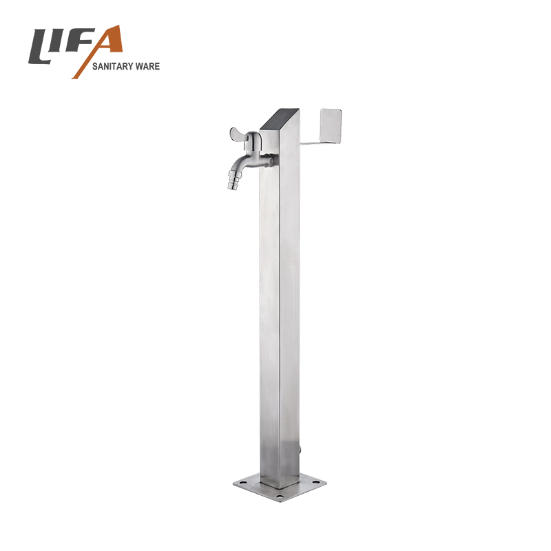 Hot Sell Outdoor Free Standing Shower Panel Stainless Steel Shower Column For Garden CF-5202