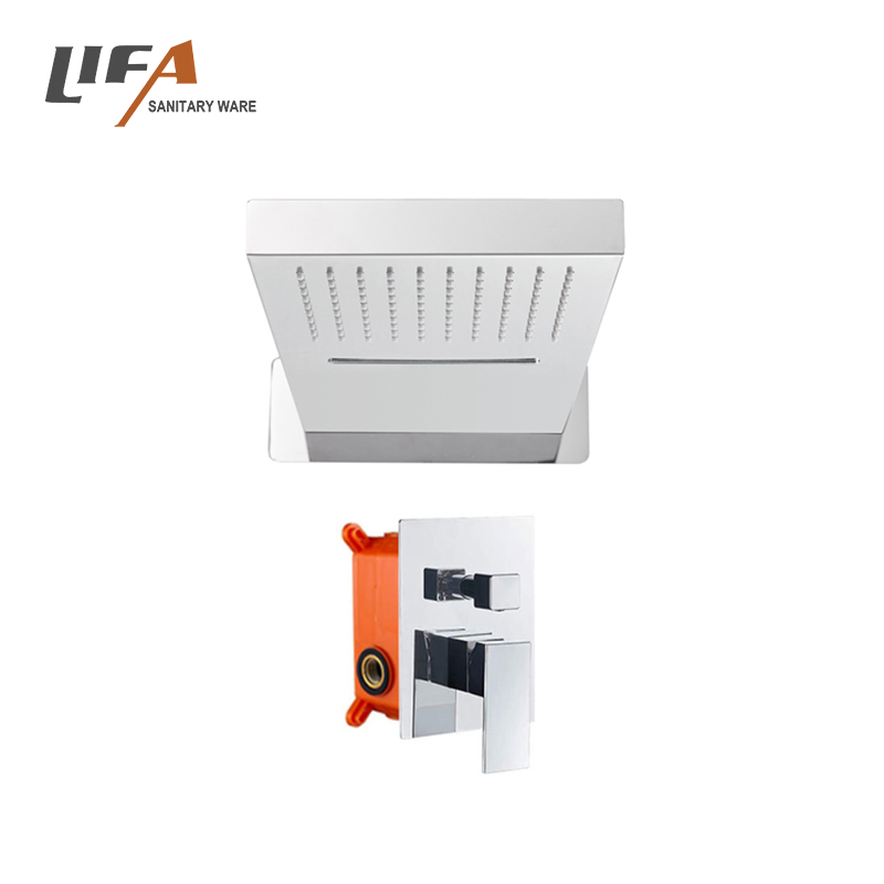 Luxury Household Square Top Shower Waterfall  Shower Concealed Shower Set CS-2005