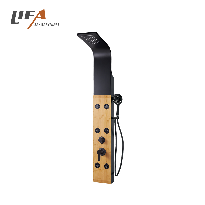 New Design Wall Mounted Bamboo Shower Column shower tower Wood shower panel CF-5104