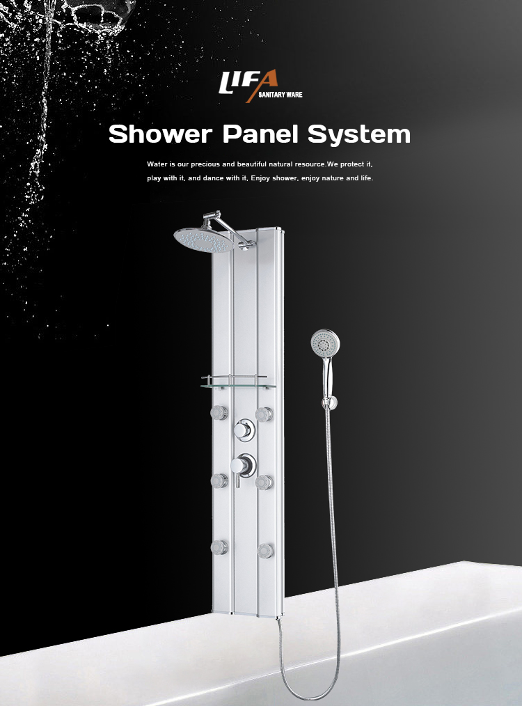 Home sanitaryware bathroom wall mounted PVC shower panels CF-7003 factory