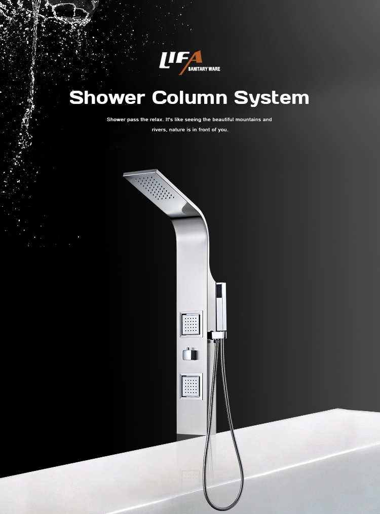 wholesale price shower column hydro massage rainfall installation high pressure shower panel CF-3049 factory
