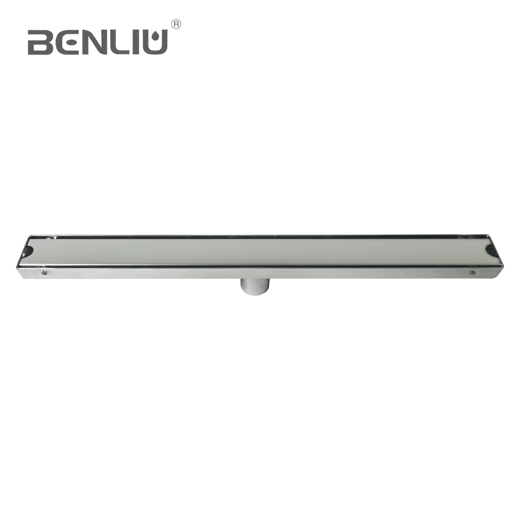 Economic high quality simple style stainless steel  long floor drain DR16 factory