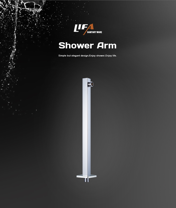 Bathroom wall mounted shower head arm stainless steel shower arm F45/F46 details