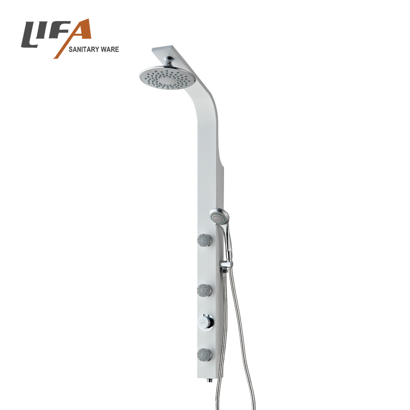 Hot sales contemporary spraying shower column professional brushed shower panel CF-3013
