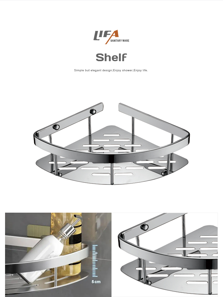 Bathroom corner shelf D1030 manufacture