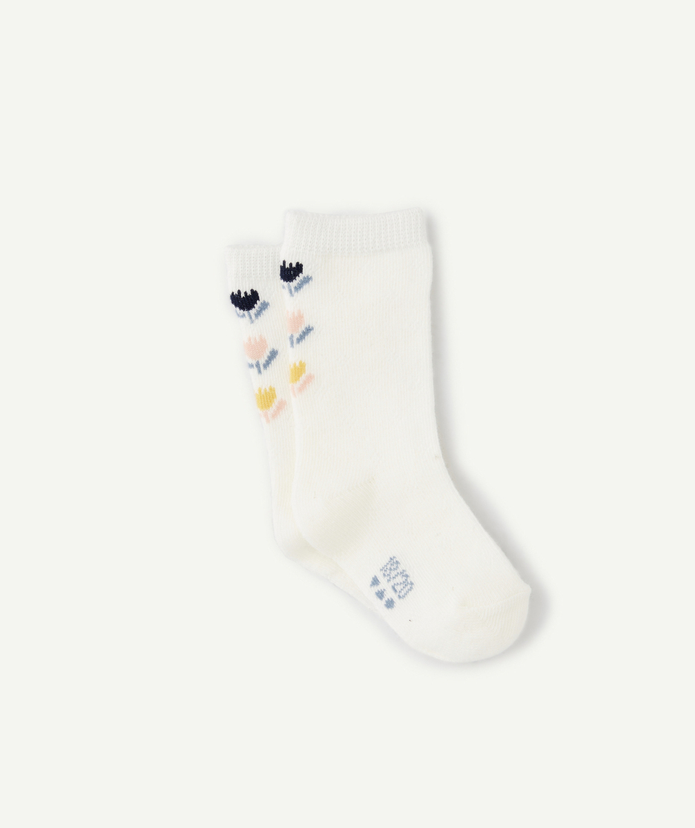 BABY GIRLS' LONG SOCKS WITH FLOWERS supplier