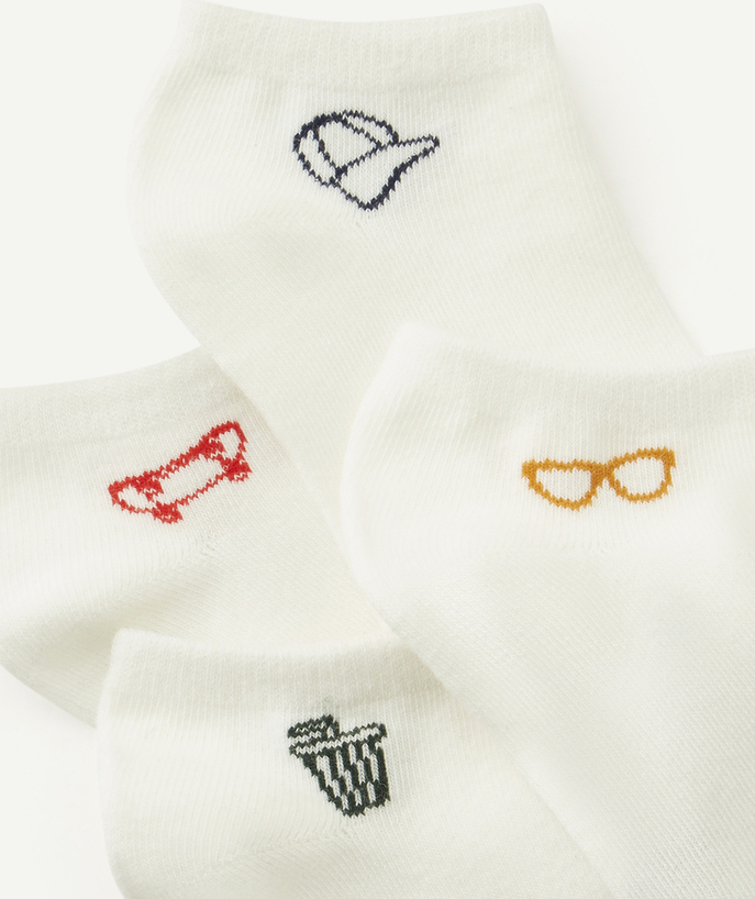 PACK OF FOUR PAIRS OF BOYS' SOCKS WITH PATTERN manufacture