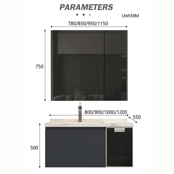 A freestanding vanity unit that maximizes space and organization in your bathroom