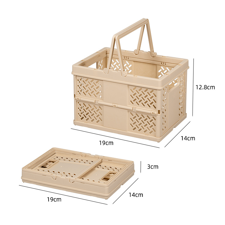 Get Organized on the Go with a Foldable Basket with Handles