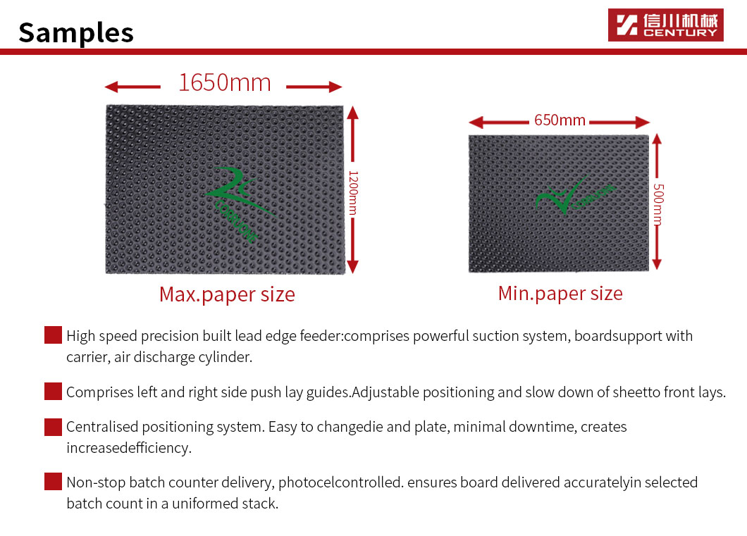 Automatic die cutting machine paper MWZ1650G paper die cutter machine and corrugated box die cut machine details