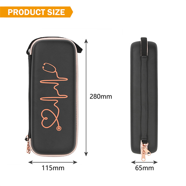 Lagern Sie Ihren Stethoskop und Zubehör bequem in einem geräumigen Fall.