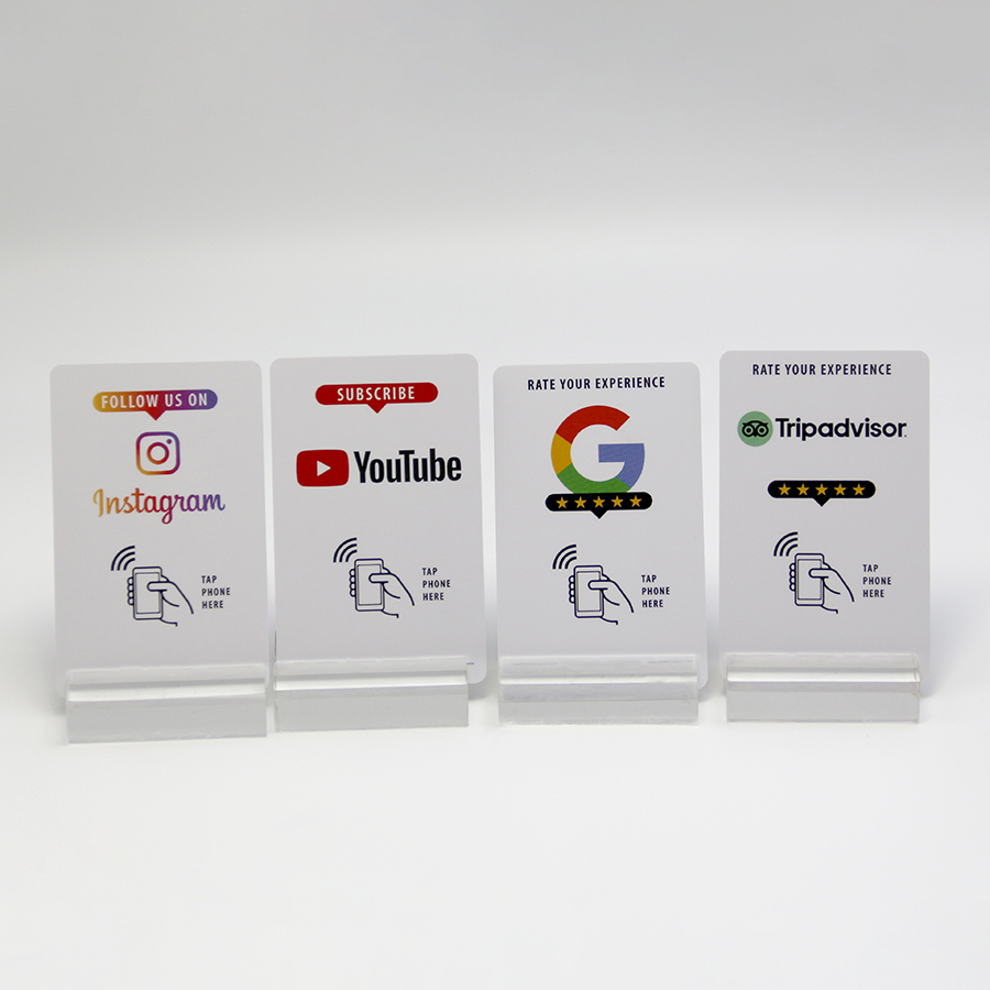 HOT SELLING Smart  PVC nfc tap cards business RFID google review  card nfc