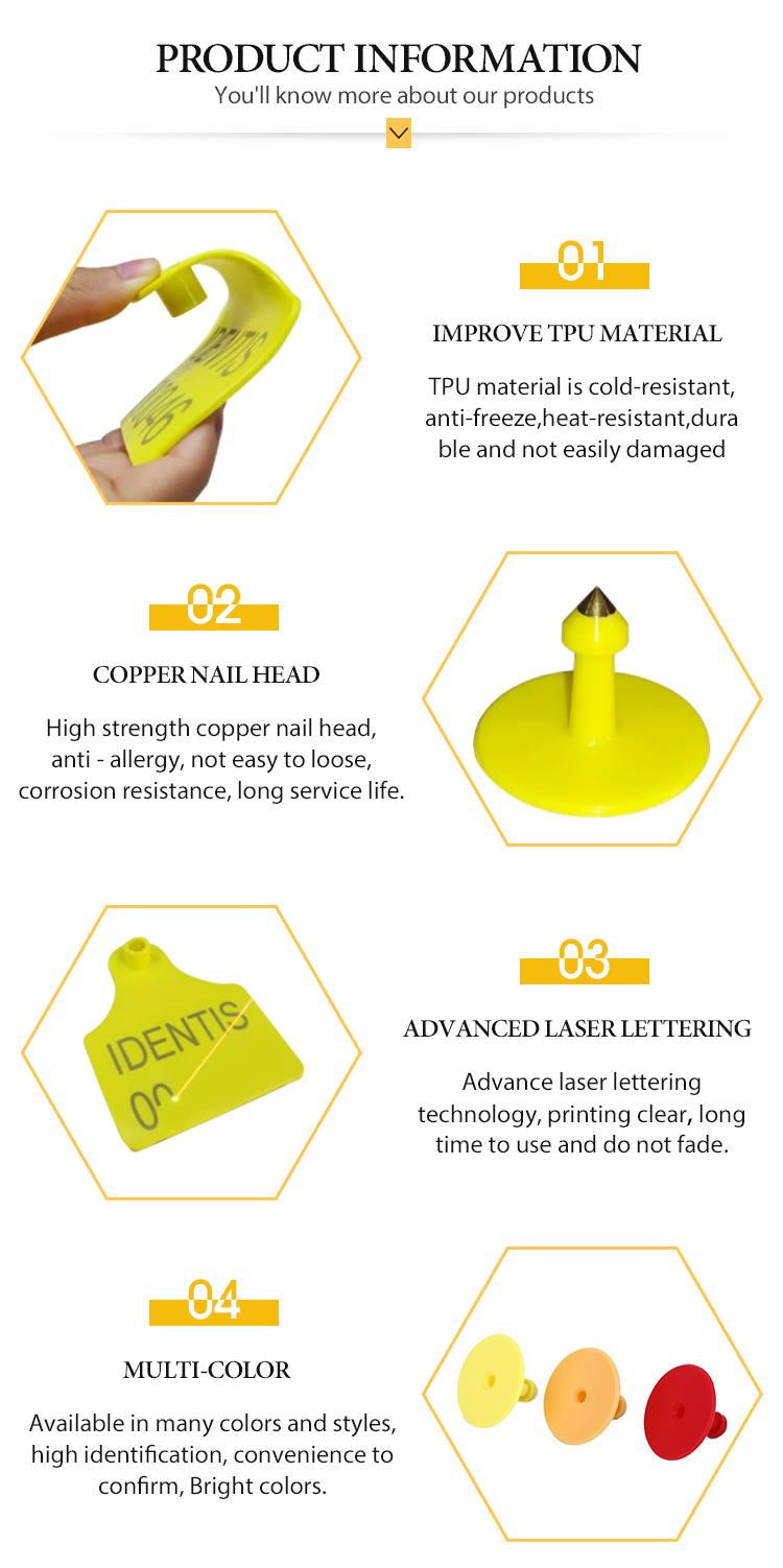 product plastic tpu programmable rfid uhf animal ear tag for cattle-7