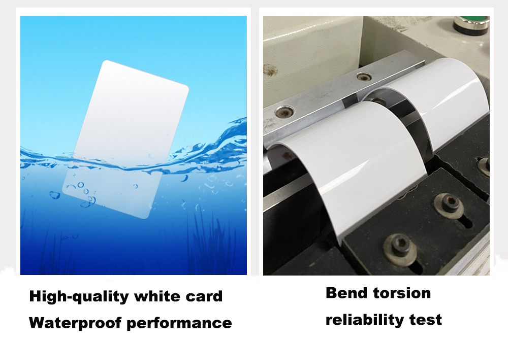 SUNLAN Wholesale White Printable PVC Card FM4428 AT24C64 Big Chip Smart IC Card rfid card details