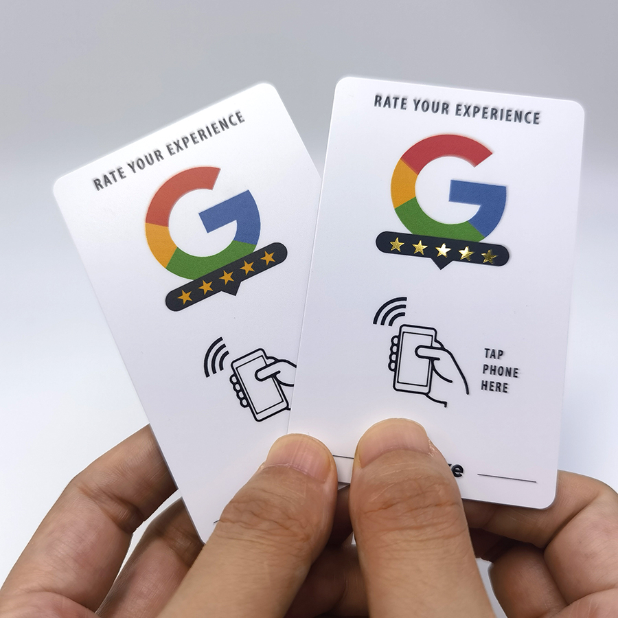 HOT SELLING Smart  PVC nfc tap cards business RFID google review  card nfc