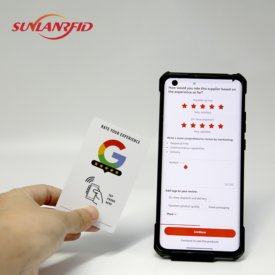 HOT SELLING Smart  PVC nfc tap cards business RFID google review  card nfc