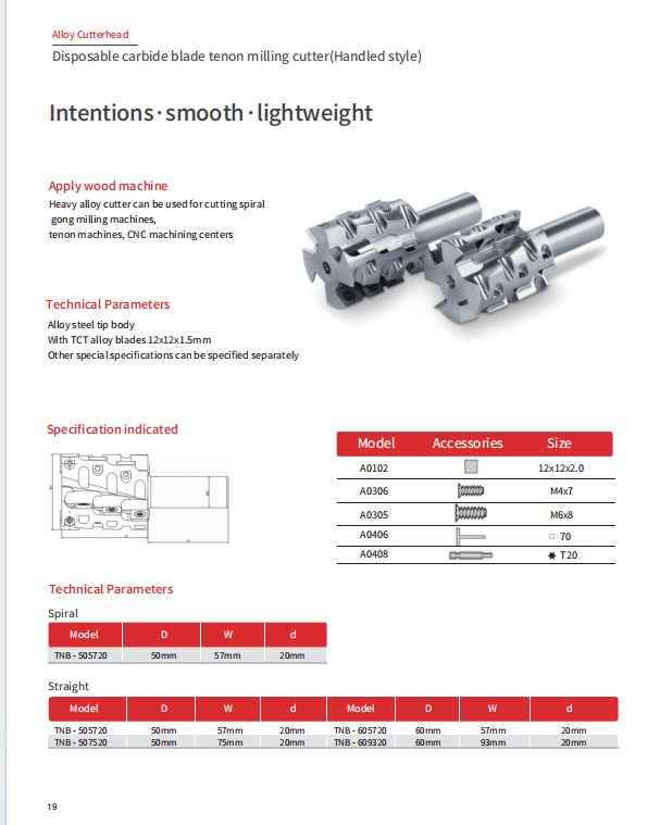 Disposable carbide blade tenon milling cutter supplier
