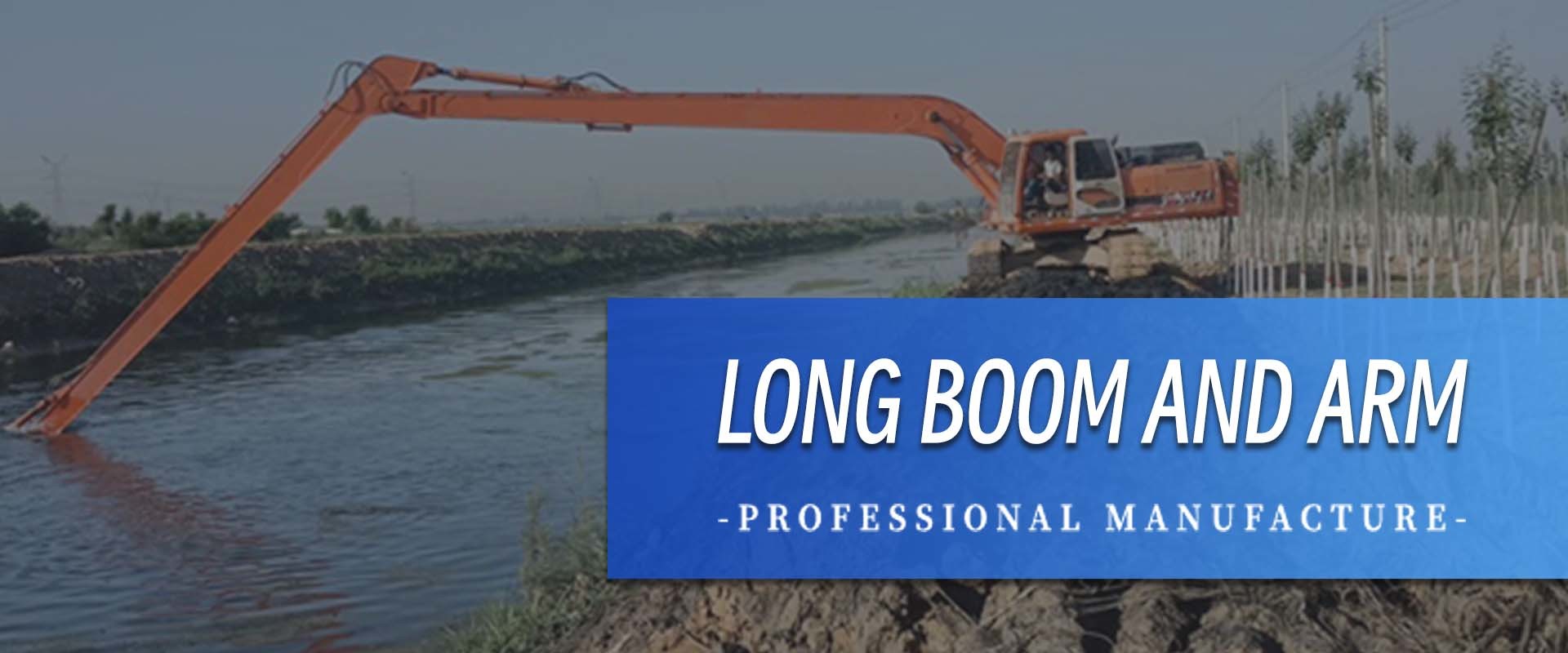 Long boom and arm factory