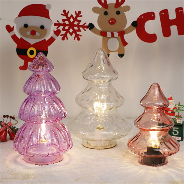 Glass Christmas Tree Shimmers with Holiday Spiri