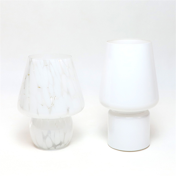 The Warm Glow of a Mushroom-shaped Lamp