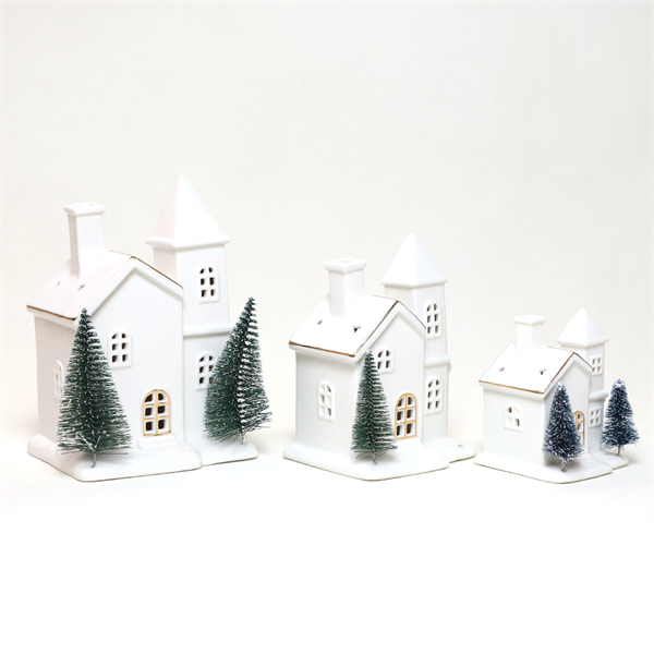 Bring Joy to Your Home with a Charming Ceramic Christmas House.