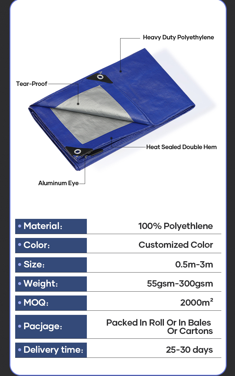 SP Good Quality And Low Price Portable Foldable 100% Plastic PE PP Woven Fabric Rolls Tarpaulin factory