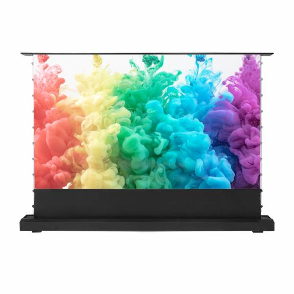 ၁၂၀ လျှော့စင်ခန့် Floor Rising Projector Screen ဖြင့် သင့်ရဲ့ပြသချက်တွေကို အဆင့်မြင့်သွားပါ