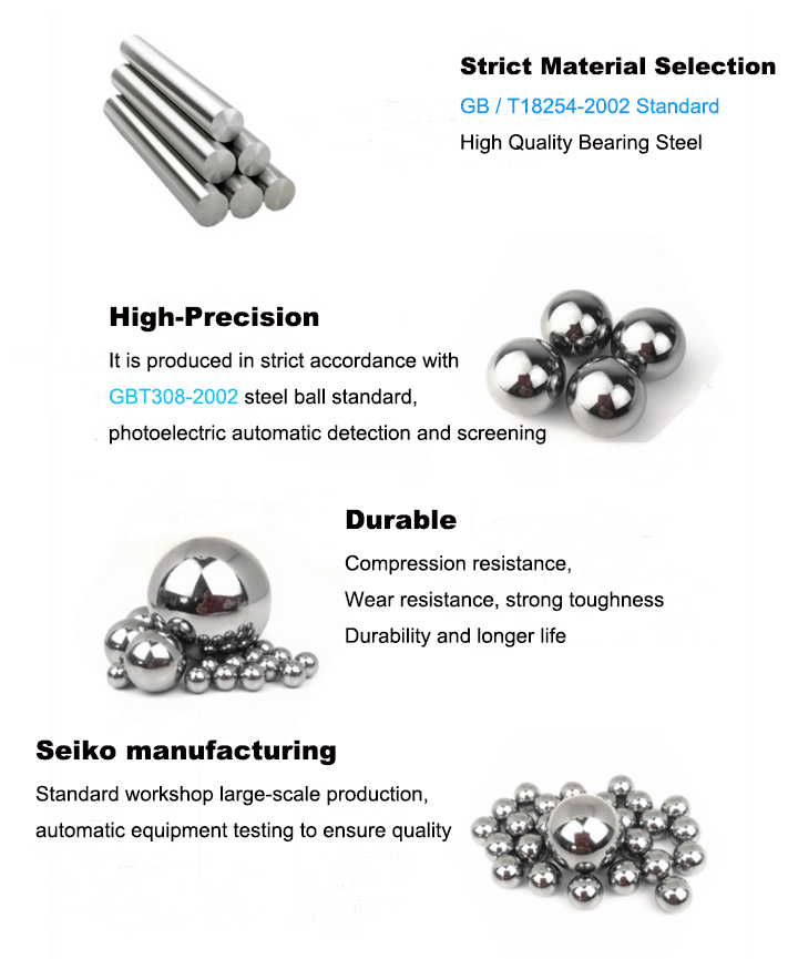 Bearing Steel Ball Chrome steel ball in all size GCr15/SAE52100/100CR6/SUJ2 manufacture