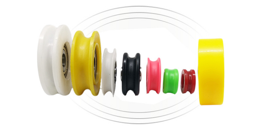 Pulley Wheel Roller PA66 with 30% Glass Fiber Nylon Coated Stainless Steel 440 Roller Wheel Bearing supplier