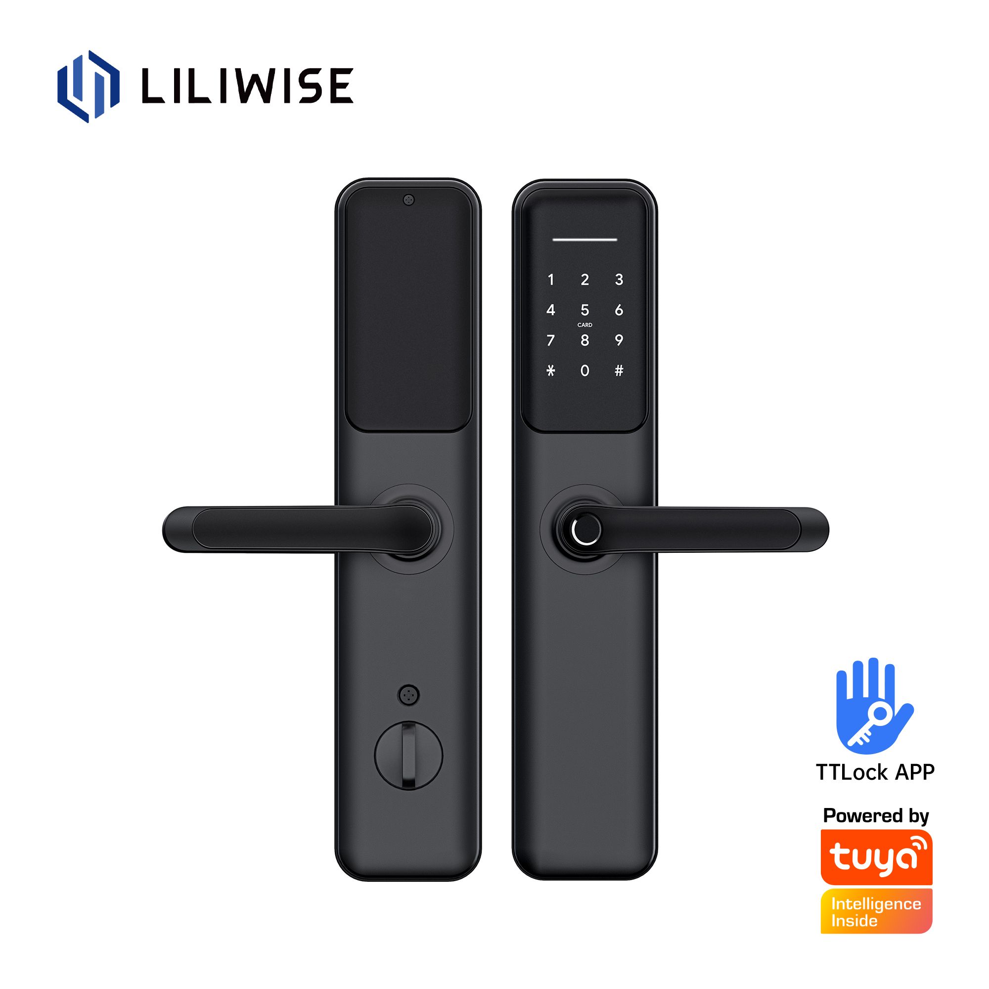 מנעול דיגיטלי חכם עם שליטה באפליקציית Tuya/TTlock, עם טביעת אצבע וחיבור Wifi_H9