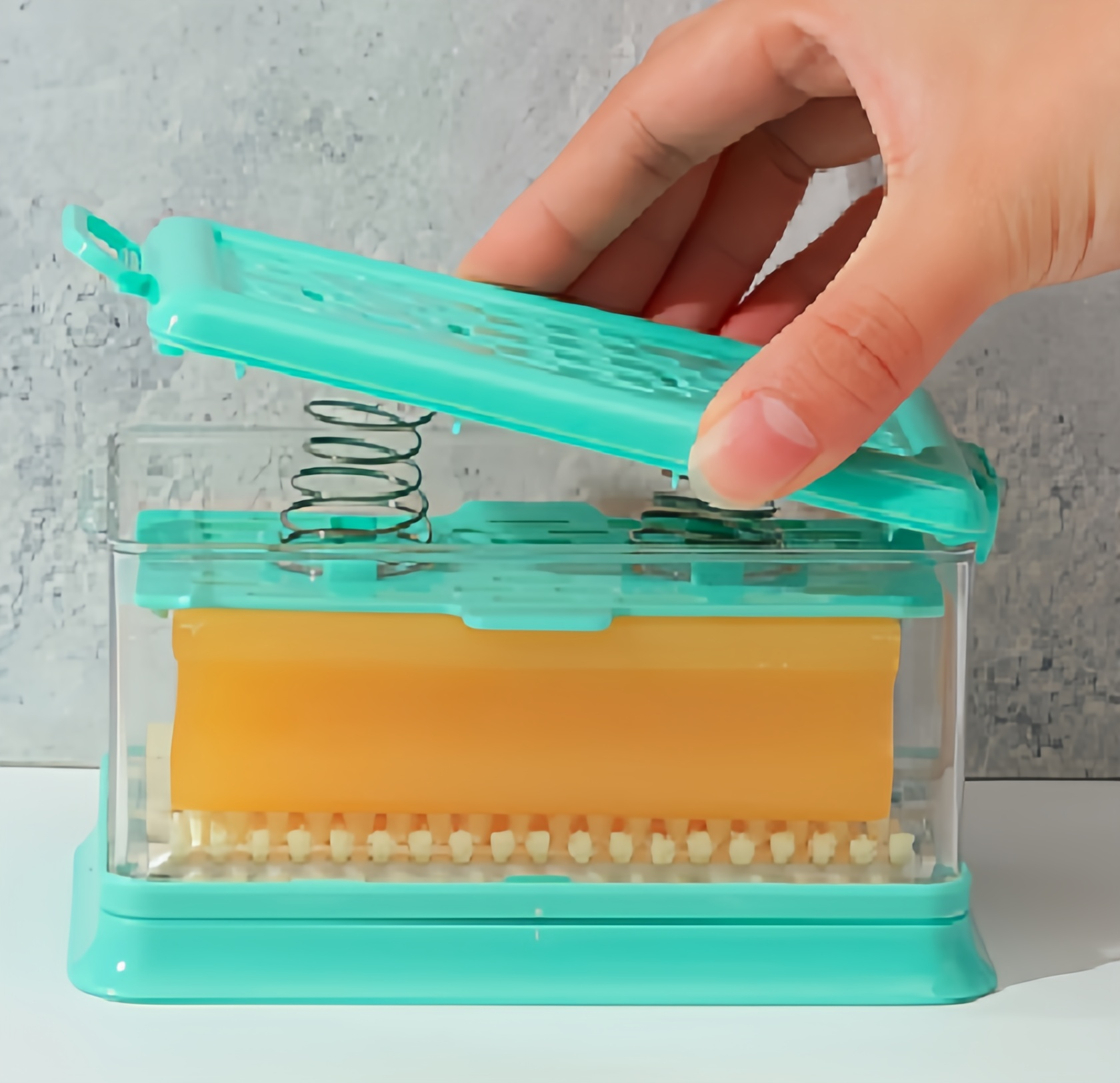 New Design Bathroom Foaming Soap Box with Cleaning Brush Draining Dish Laundry Soap Holder Case Clothing Soap Container Foam Box manufacture