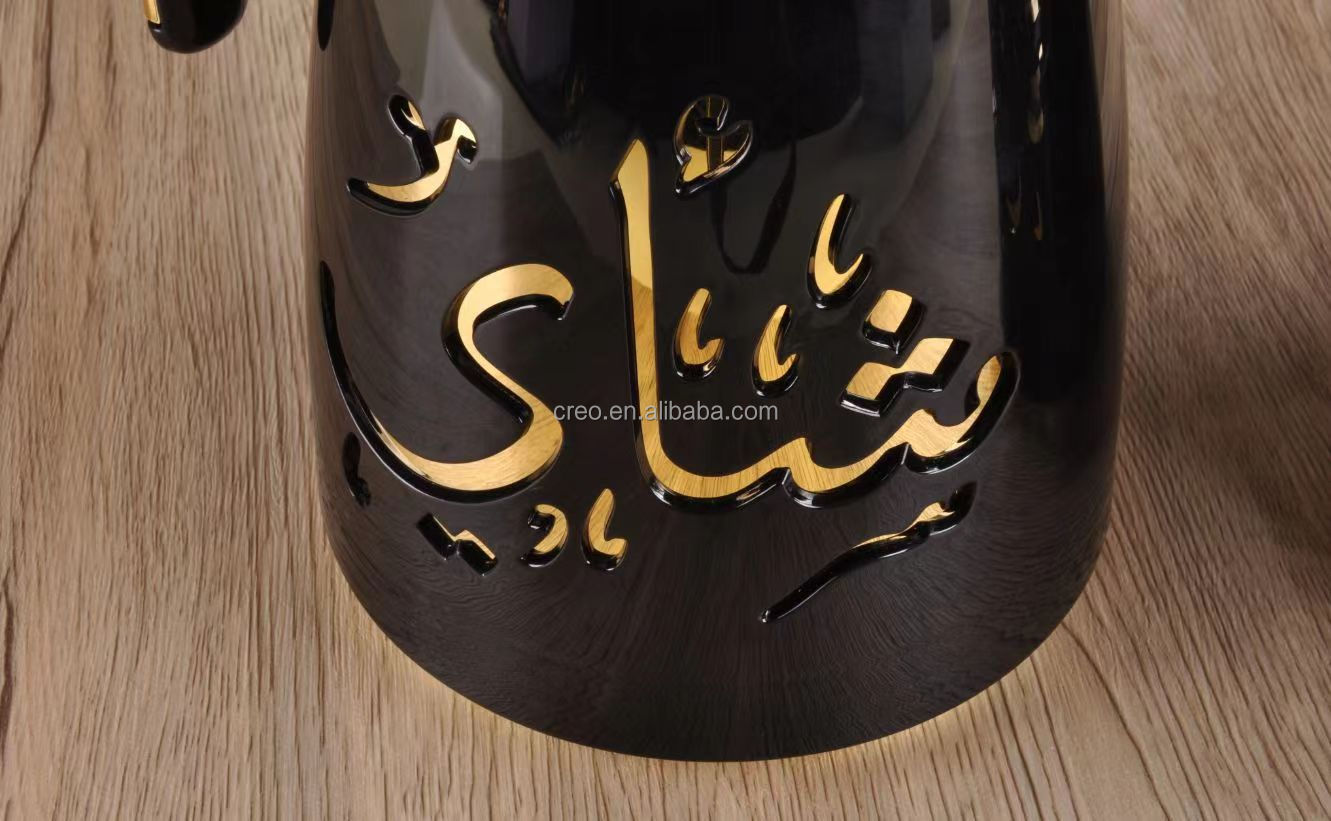 Premium Middle Eastern Style Tea & Coffee Thermos Pot 1L Large Capacity Vacuum Insulated Water Flask for Ramadan Party Wedding manufacture