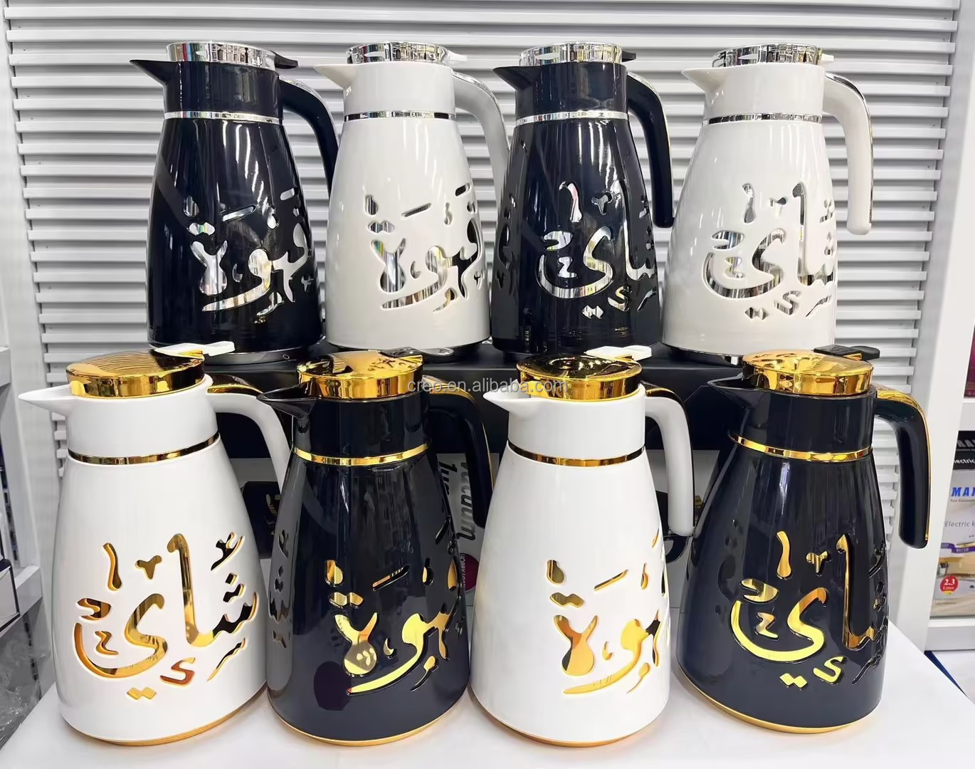 Premium Middle Eastern Style Tea & Coffee Thermos Pot 1L Large Capacity Vacuum Insulated Water Flask for Ramadan Party Wedding factory