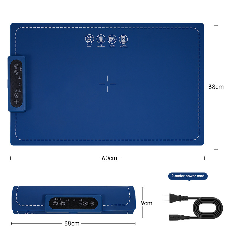 Creative Quick Heating Food Warmer Mat Easy-Roll-Up Anti-Slip Foldable Silicone Dishes Tray Electric Warming Board for Table factory