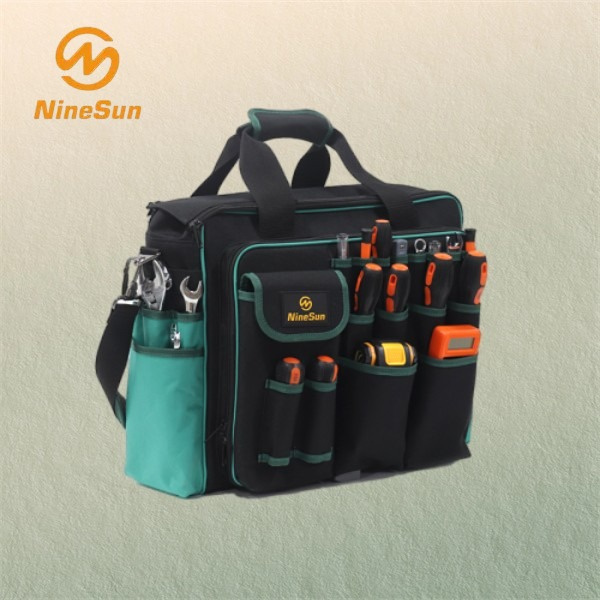 Lleva todas tus herramientas esenciales de forma cómoda en una compacta bolsa para herramientas eléctricas