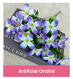 product high quality silk fabric heart orchid artificial flower bouquet for wedding valentines day easter mothers day thanksgiving-18