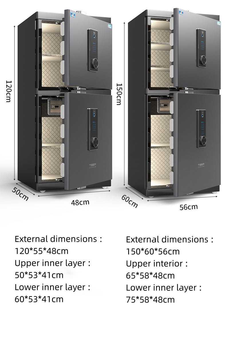Tiger brand home office large safe fingerprint password security safe manufacture