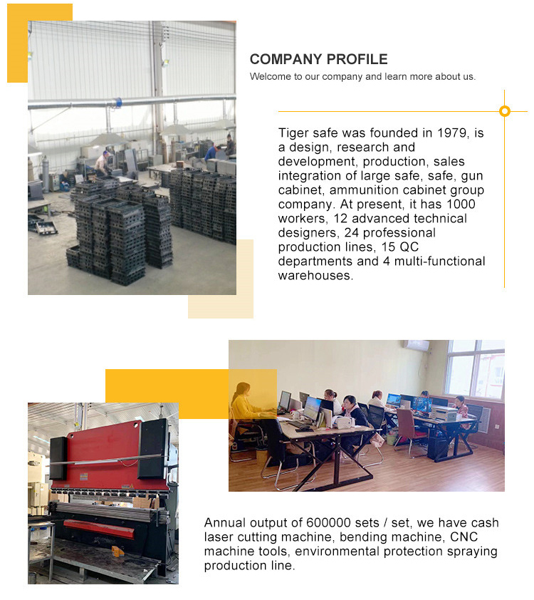 Security business degrees Celsius double alarm fireproof jewelry key lock safe box fireproof factory