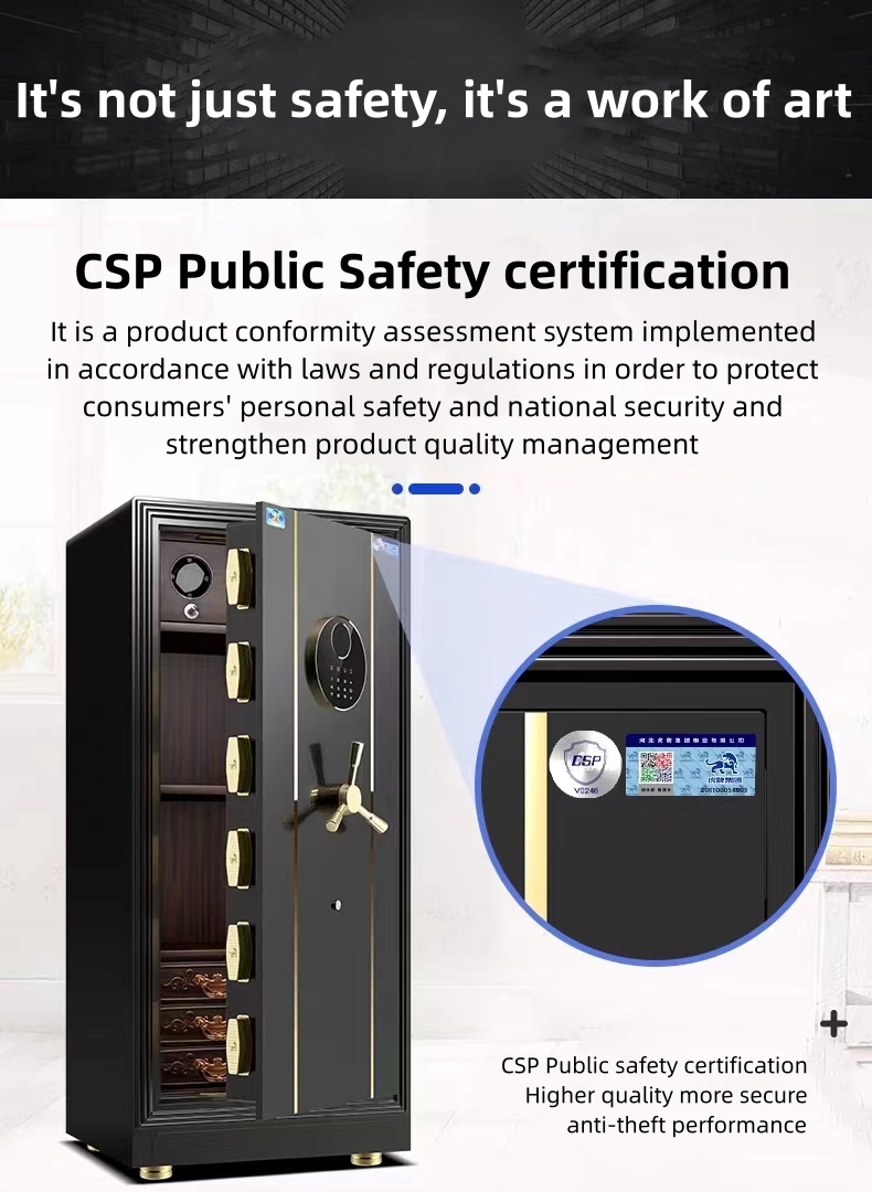 Fashional Electronic Touch Big office Fireproof Safe box Heavy Digital Home Fire Proof Safe Biometric Security Box supplier