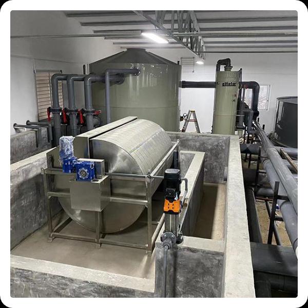 मछली पालन कारोबार में ड्रัम फ़िल्टरिंग प्रौद्योगिकी का उपयोग करने के फायदे