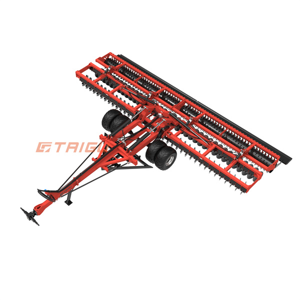 Alcance uma preparação superior do solo com um implemento de disco de três pontos