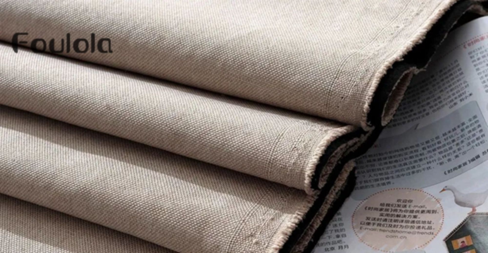 Foulola News：Plain Linen Sofa Fabric 05 Series