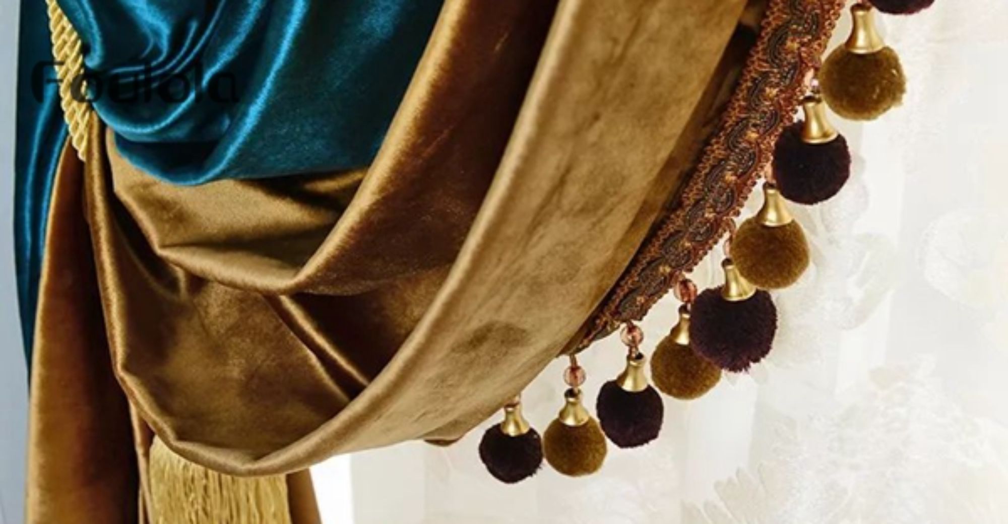Foulola: YDL Series ltalian Velvet Curtain Fabric, 2.80m Width