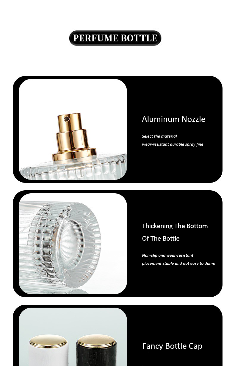 Wholesale Round Square Matte Spray Bottle 30ml 50ml 100ml Luxury Frosted Glass Perfume Bottle manufacture