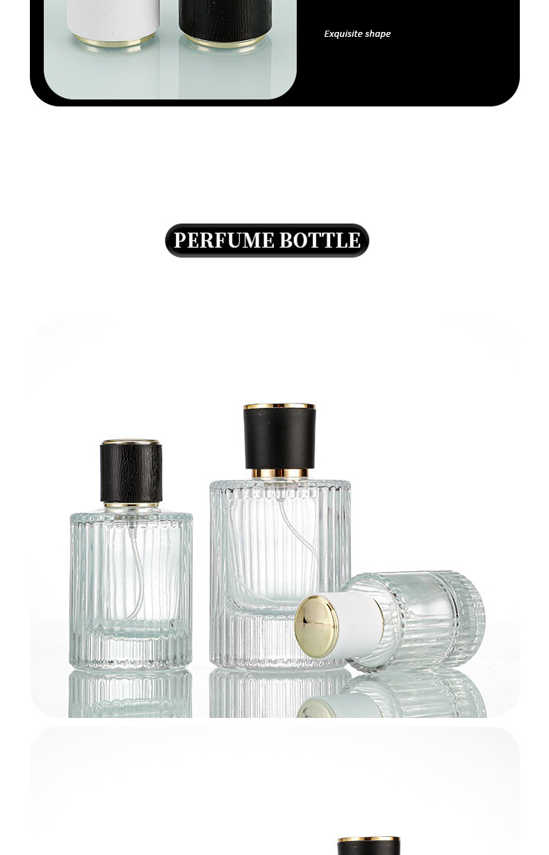 Wholesale Round Square Matte Spray Bottle 30ml 50ml 100ml Luxury Frosted Glass Perfume Bottle supplier